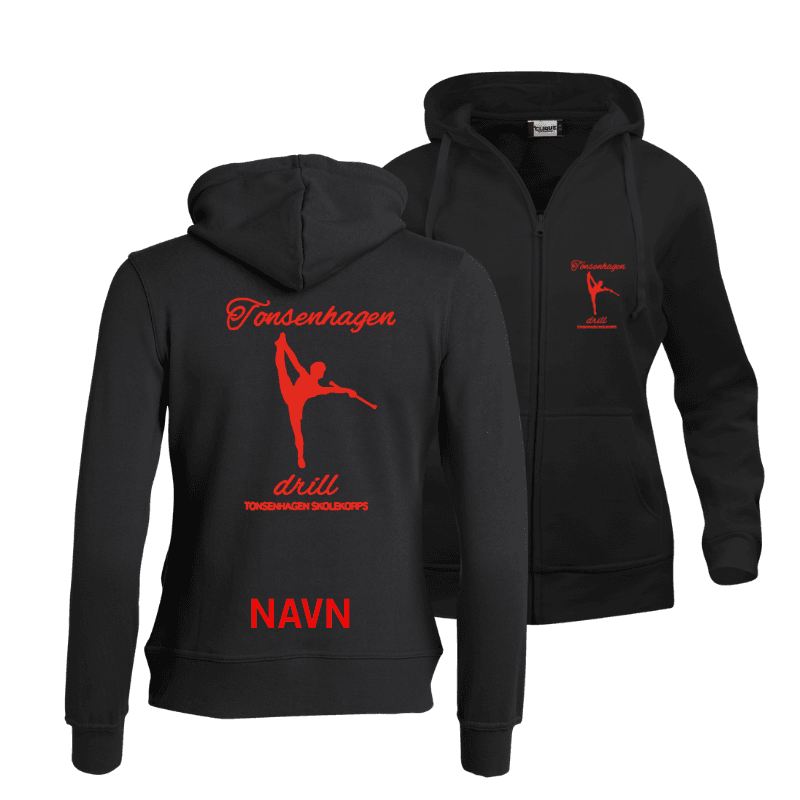 Tonsenhagen Drill - Basic Hoody Full Zip - Svart